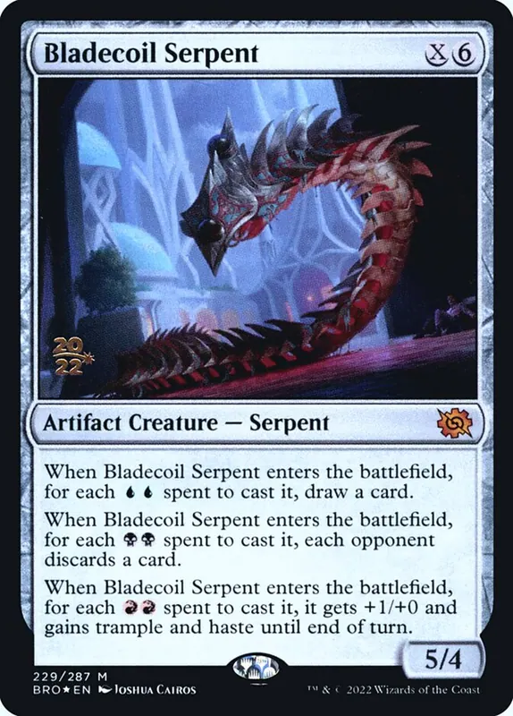 Bladecoil Serpent [The Brothers' War Promos]