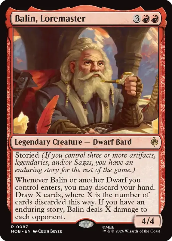 Balin, Loremaster [The Hobbit]