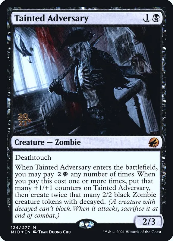 Tainted Adversary [Innistrad: Midnight Hunt Promos]