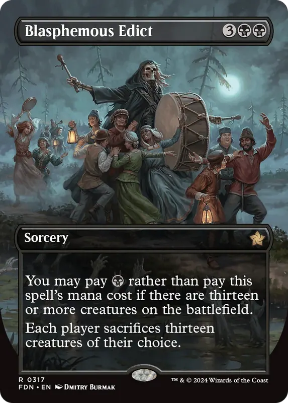 Blasphemous Edict (Borderless) [Foundations] - Español
