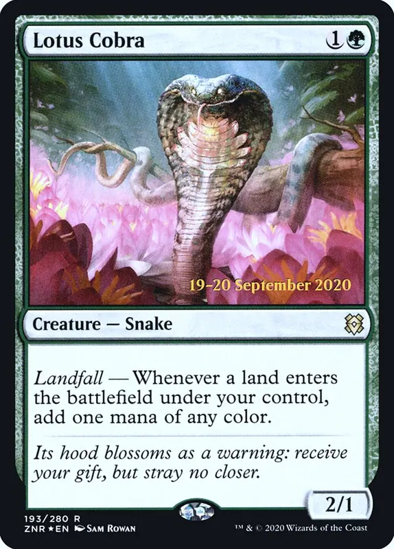 Lotus Cobra [Zendikar Rising Promos]