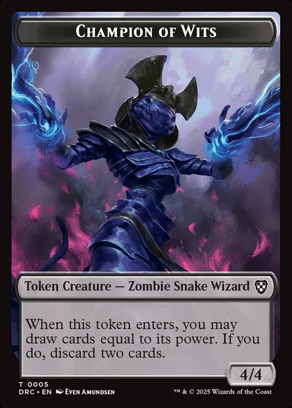 Champion of Wits [Aetherdrift Commander Tokens]