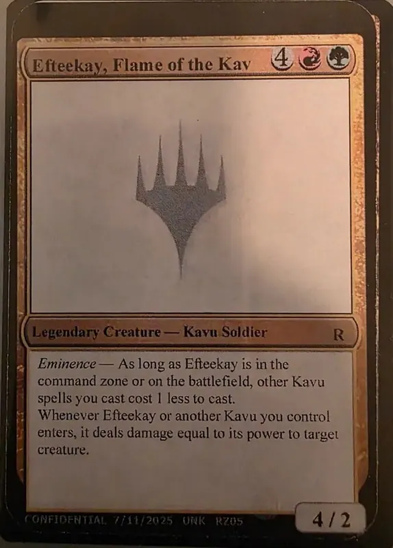 Efteekay, Flame of the Kav [Unknown Event]