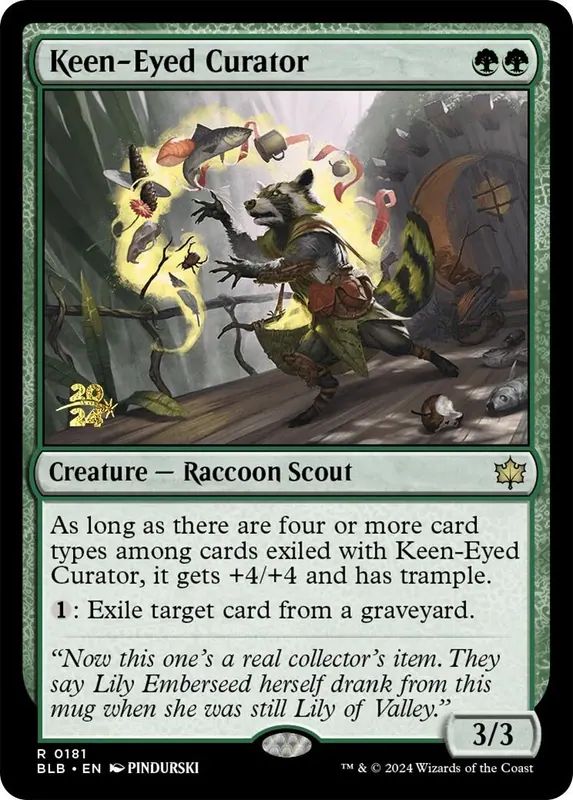 Keen-Eyed Curator [Bloomburrow Prerelease Promos] - Español