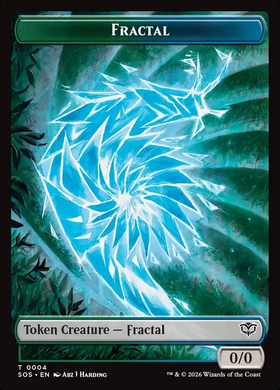 Fractal [Secrets of Strixhaven Tokens]