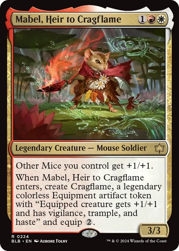 Mabel, Heir to Cragflame [Bloomburrow]