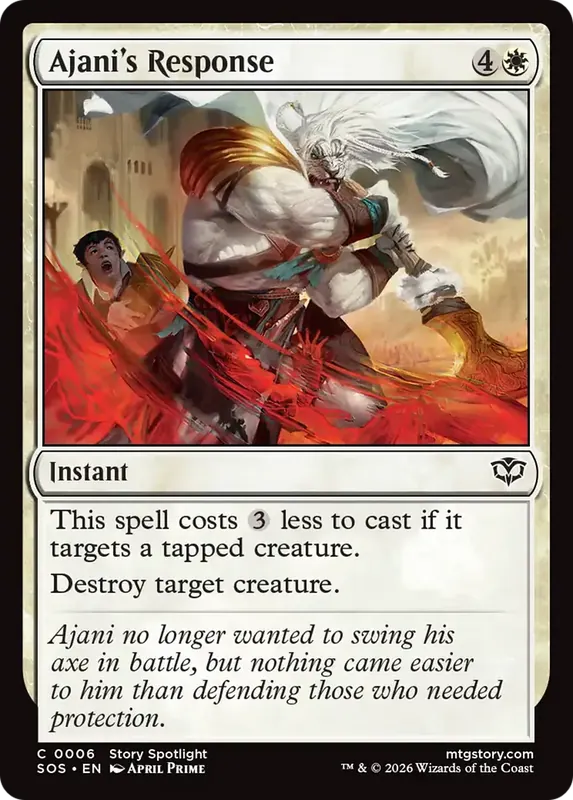Ajani's Response [Secrets of Strixhaven]