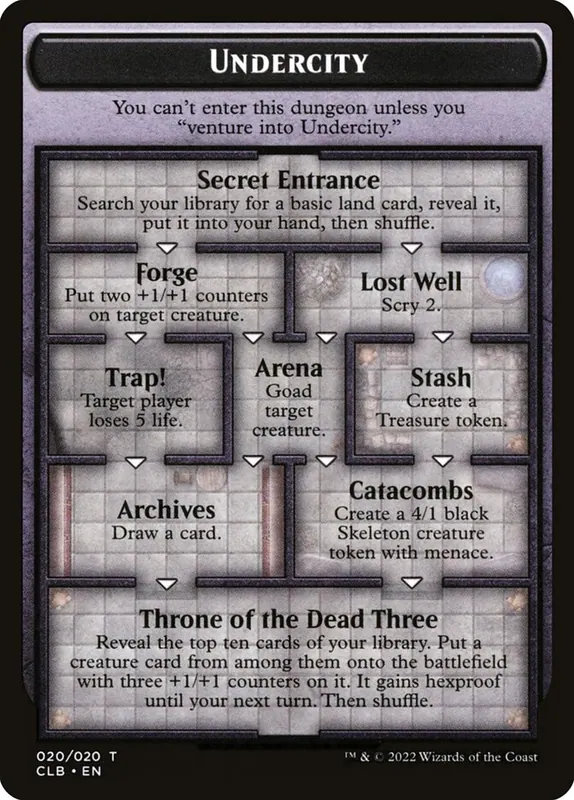 Undercity // The Initiative [Battle for Baldur's Gate Tokens]