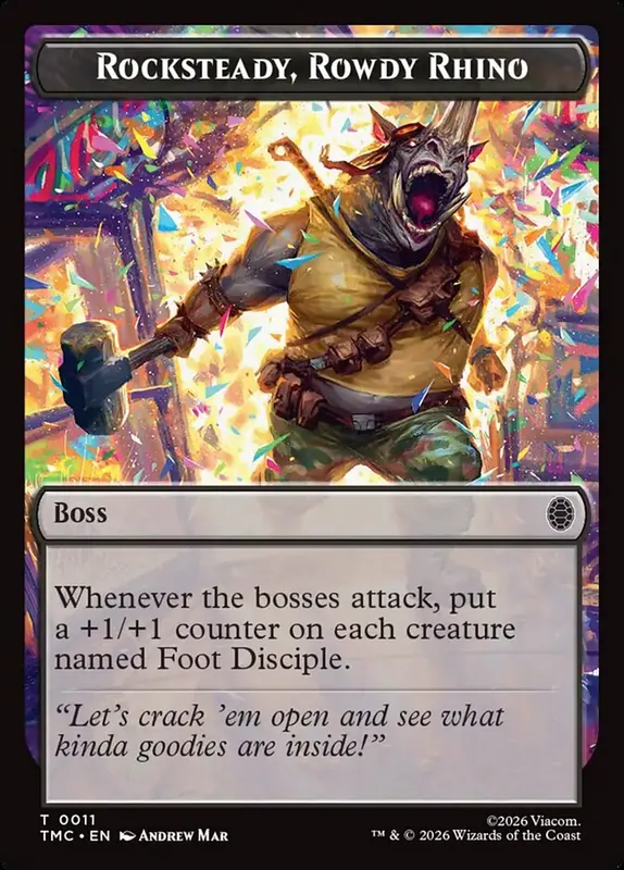 Rocksteady, Rowdy Rhino [Teenage Mutant Ninja Turtles Eternal Tokens]