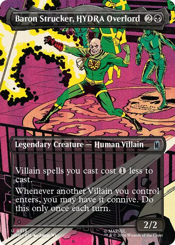 Baron Strucker, HYDRA Overlord (Borderless) (0315) [Marvel Super Heroes]