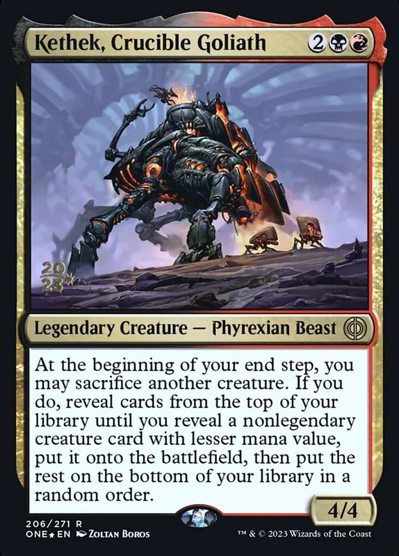 Kethek, Crucible Goliath [Phyrexia: All Will Be One Promos]