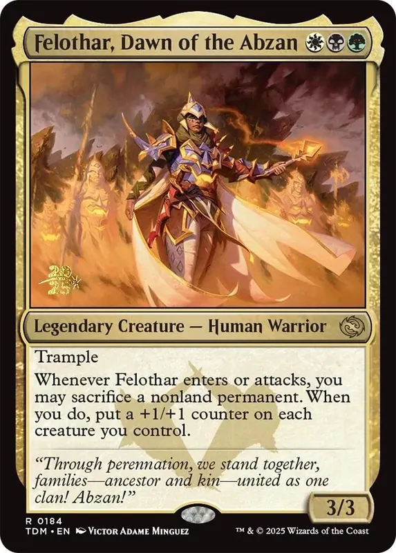 Felothar, Dawn of the Abzan - Español [Tarkir: Dragonstorm Prerelease Promos]