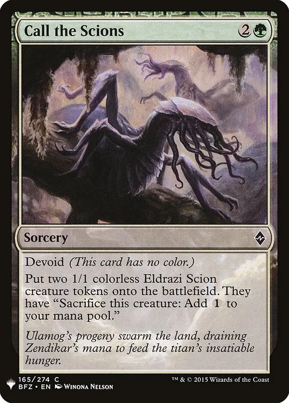 Call the Scions [The List]