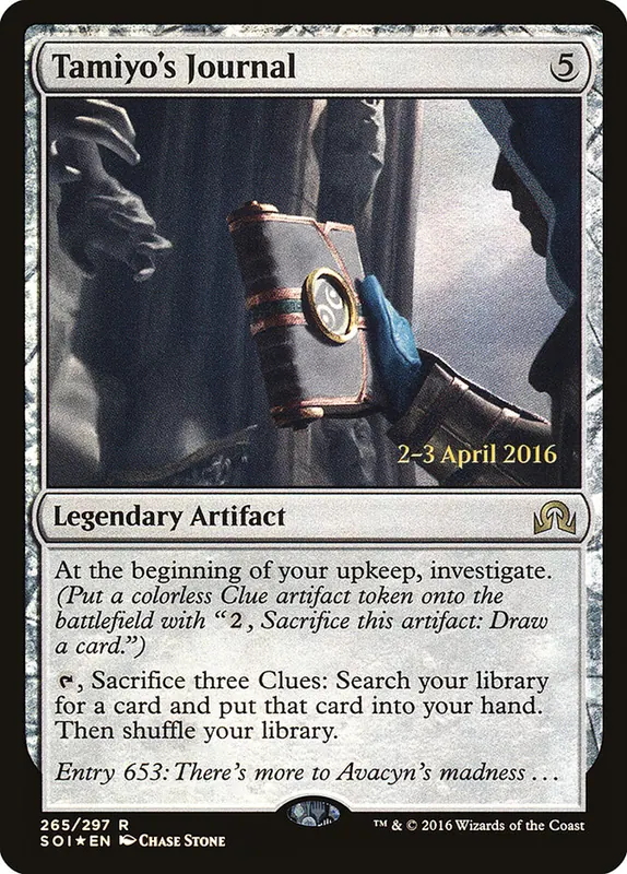 Tamiyo's Journal [Shadows over Innistrad Promos]