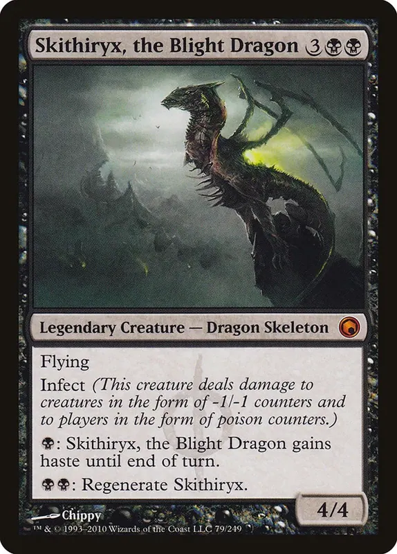 Skithiryx, the Blight Dragon [Scars of Mirrodin] - Japones