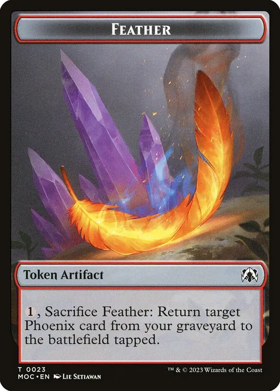 Feather [March of the Machine Commander Tokens]