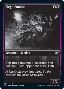 Siege Zombie [Innistrad: Double Feature]