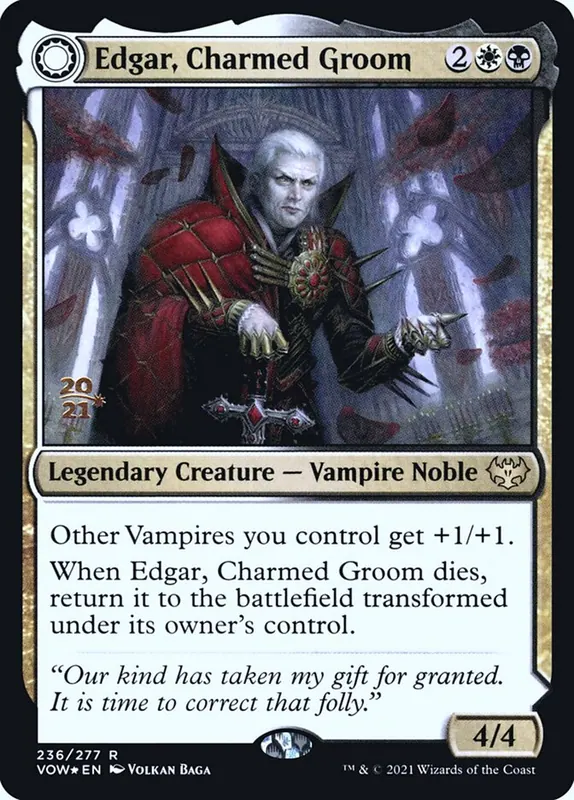 Edgar, Charmed Groom // Edgar Markov's Coffin [Innistrad: Crimson Vow Promos]