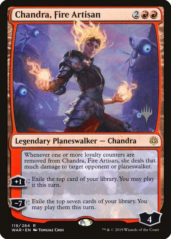 Chandra, Fire Artisan (Promo Pack) [War of the Spark Promos]