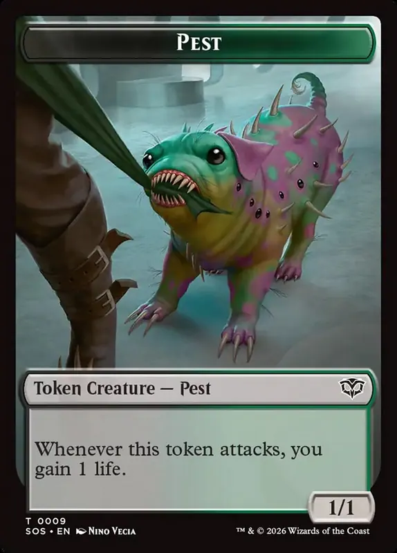 Pest [Secrets of Strixhaven Tokens]