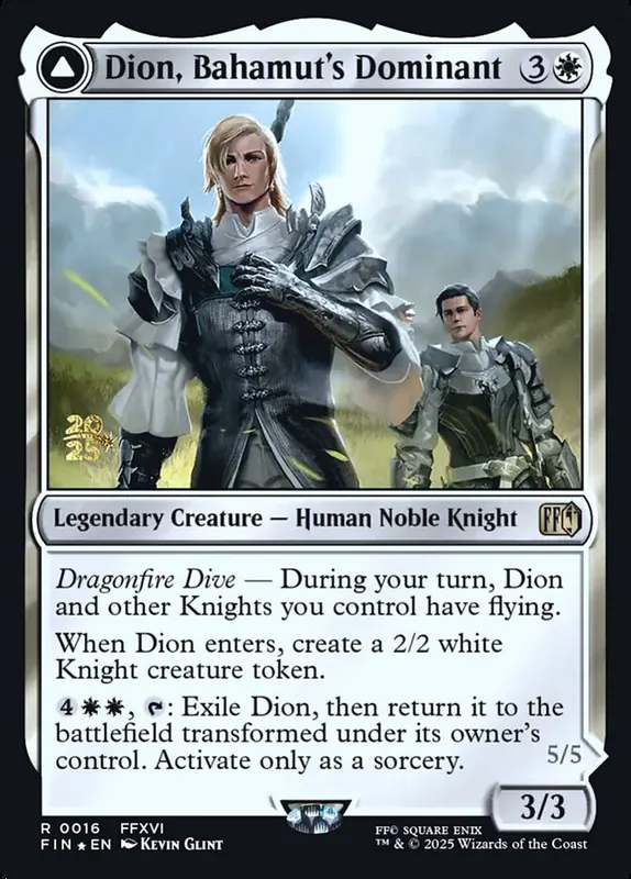 Dion, Bahamut's Dominant // Bahamut, Warden of Light [Final Fantasy Promos]