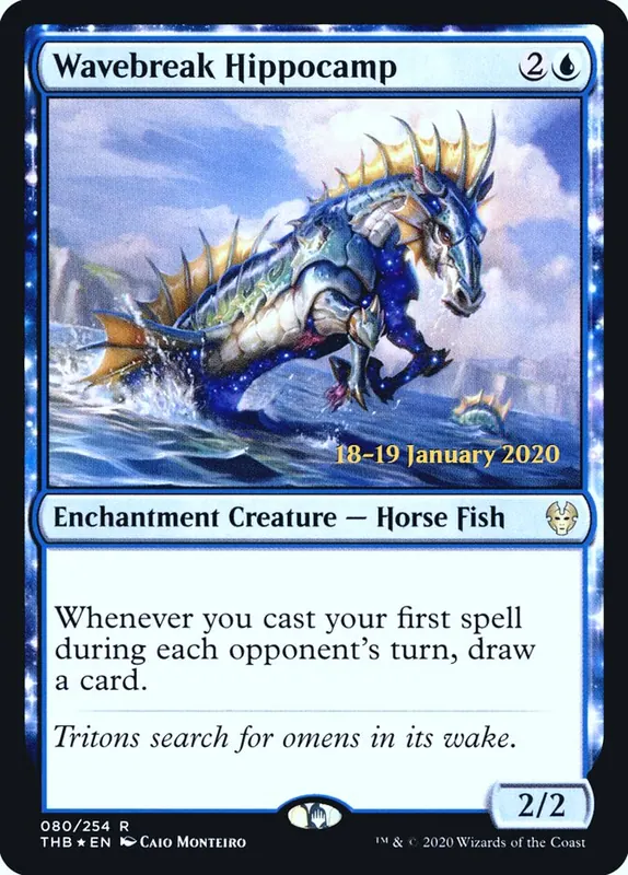 Wavebreak Hippocamp [Theros Beyond Death Promos]