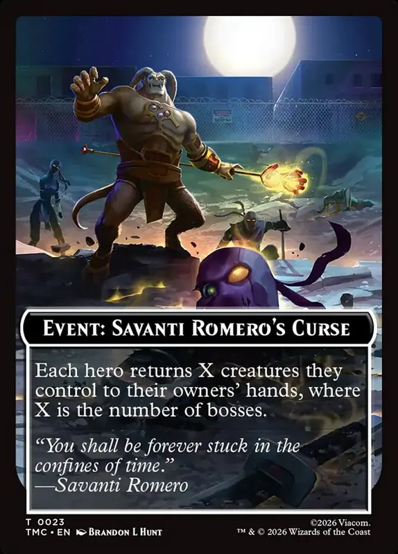Event: Savanti Romero's Curse [Teenage Mutant Ninja Turtles Eternal Tokens]