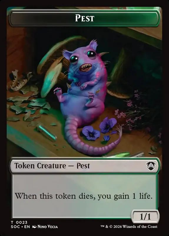 Pest [Secrets of Strixhaven Commander Tokens]