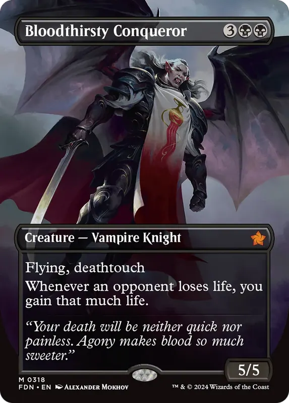 Bloodthirsty Conqueror (Borderless) [Foundations] - Español