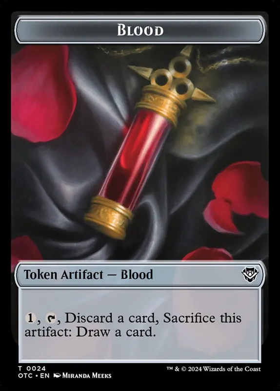 Blood [Outlaws of Thunder Junction Commander Tokens]