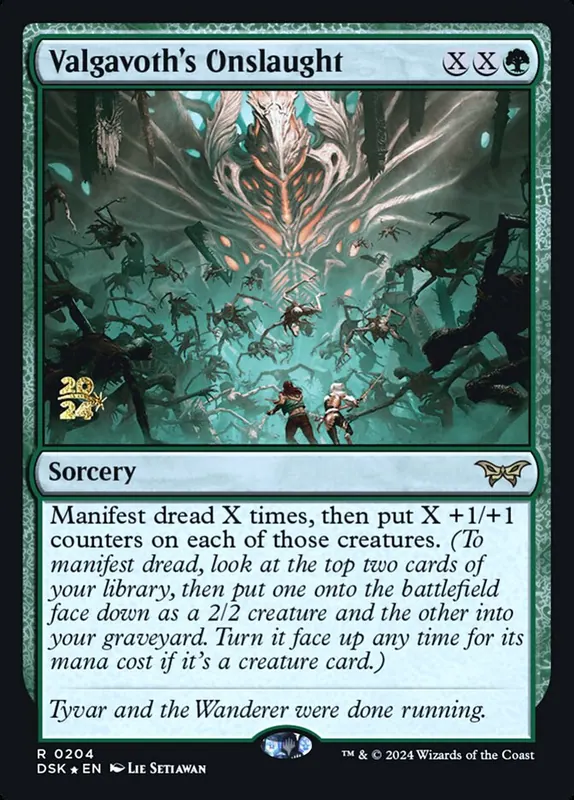 Valgavoth's Onslaught [Duskmourn: House of Horror Promos]