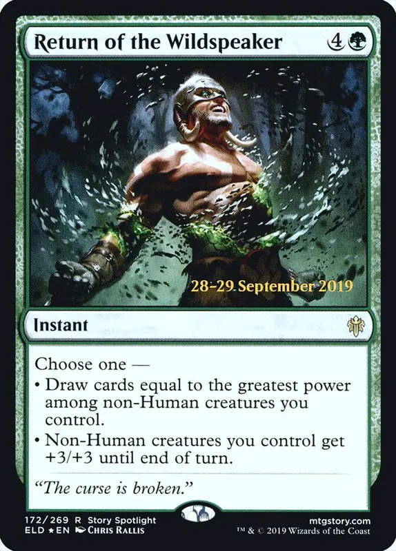 Return of the Wildspeaker [Throne of Eldraine Promos]