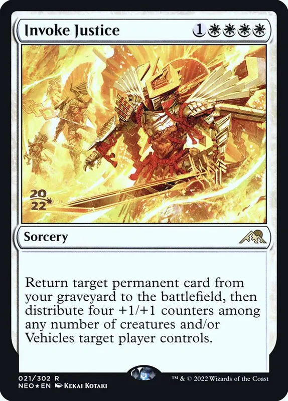 Invoke Justice [Kamigawa: Neon Dynasty Promos]