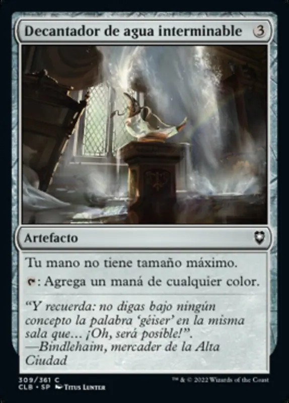 Decanter of Endless Water [Commander Legends: Battle for Baldur's Gate] - Español