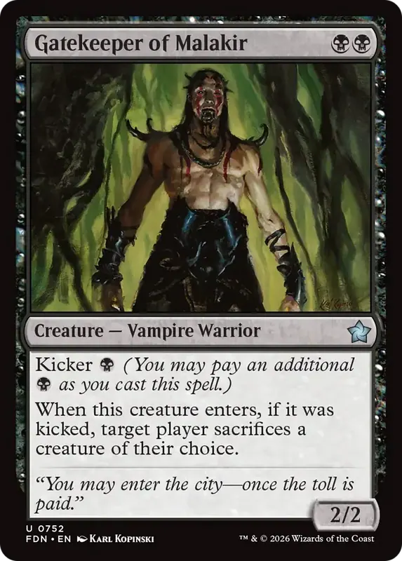 Gatekeeper of Malakir (0752) [Foundations]