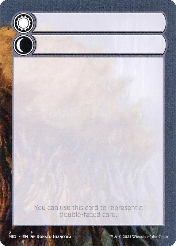 Double-Faced Substitute Card [Innistrad: Midnight Hunt Substitute Cards]