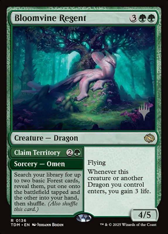 Bloomvine Regent // Claim Territory [Tarkir: Dragonstorm Promos]