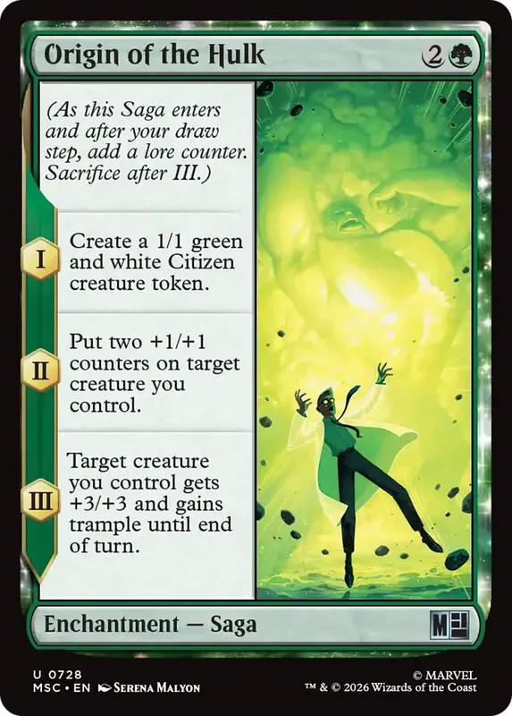 Origin of the Hulk [Marvel Super Heroes Commander]