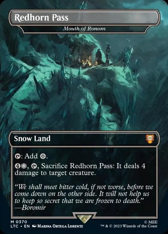 Mouth of Ronom - Redhorn Pass (Borderless) [The Lord of the Rings: Tales of Middle-Earth Commander]