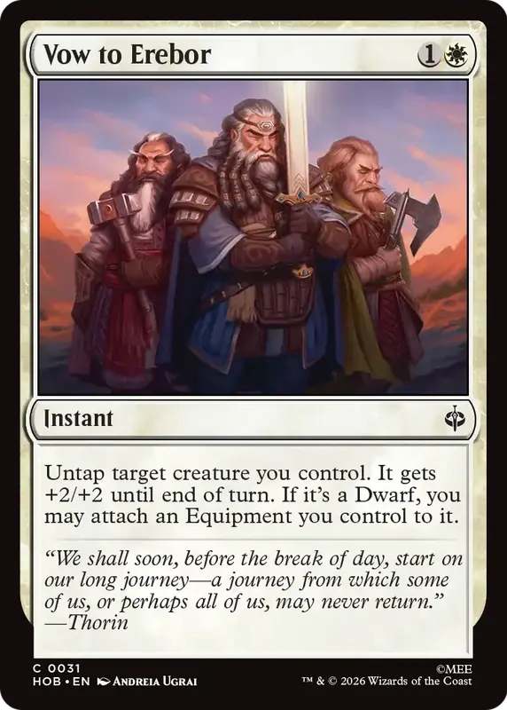 Vow to Erebor [The Hobbit]