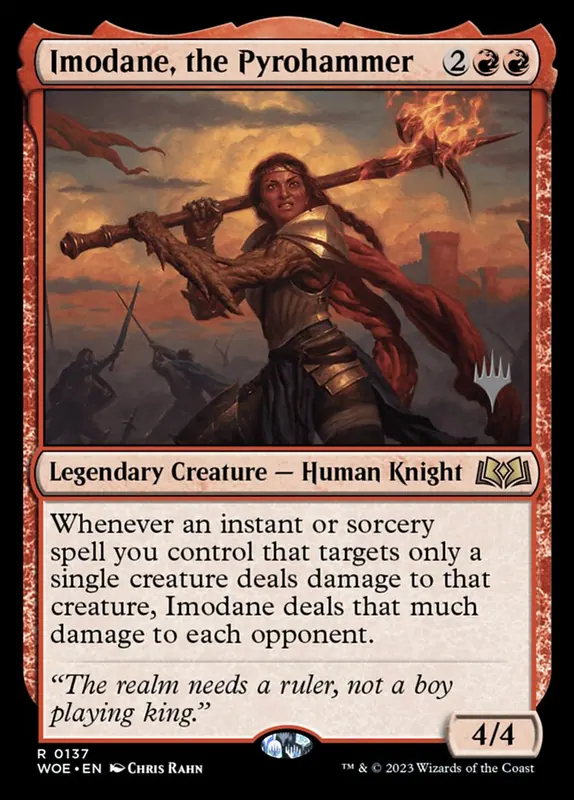 Imodane, the Pyrohammer [Wilds of Eldraine Promos]