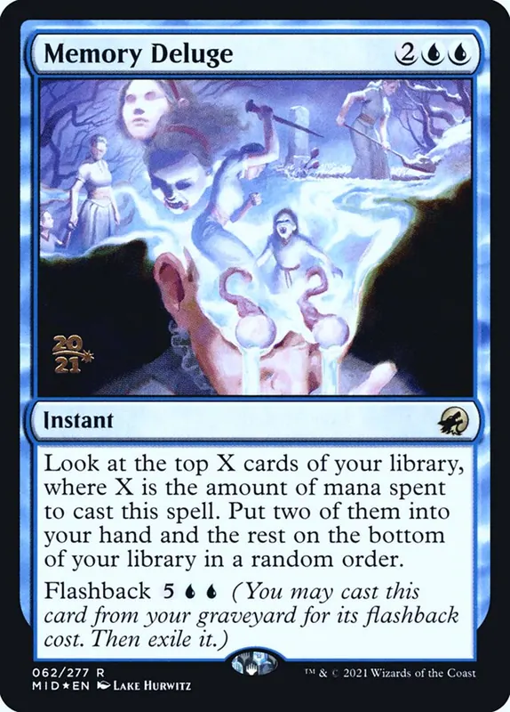 Memory Deluge [Innistrad: Midnight Hunt Promos]