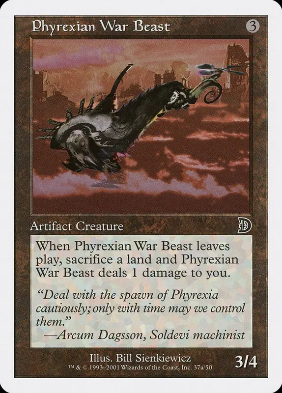 Phyrexian War Beast (Signature on Left) [Deckmasters]