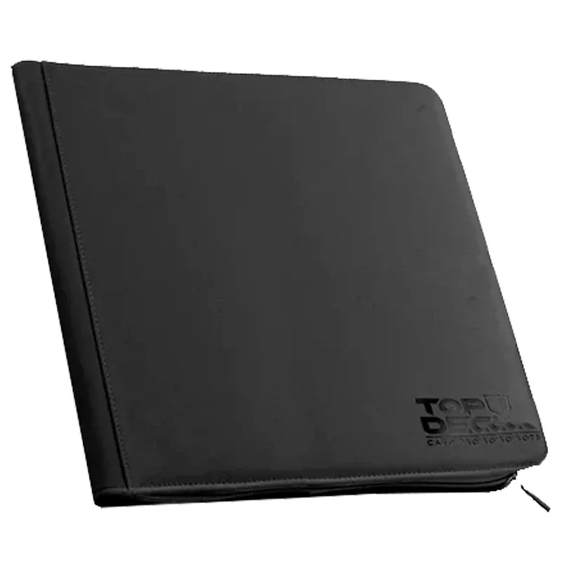 Top Deck - Carpeta Premium Binder 12 Bolsillos - Negro