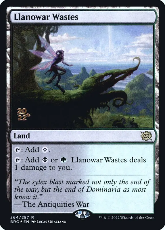 Llanowar Wastes [The Brothers' War Promos]