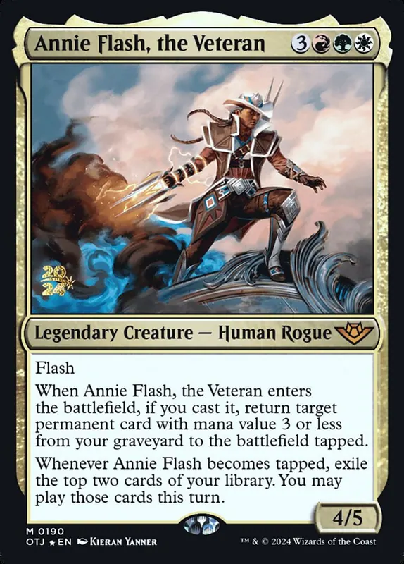 Annie Flash, the Veteran [Outlaws of Thunder Junction Promos]