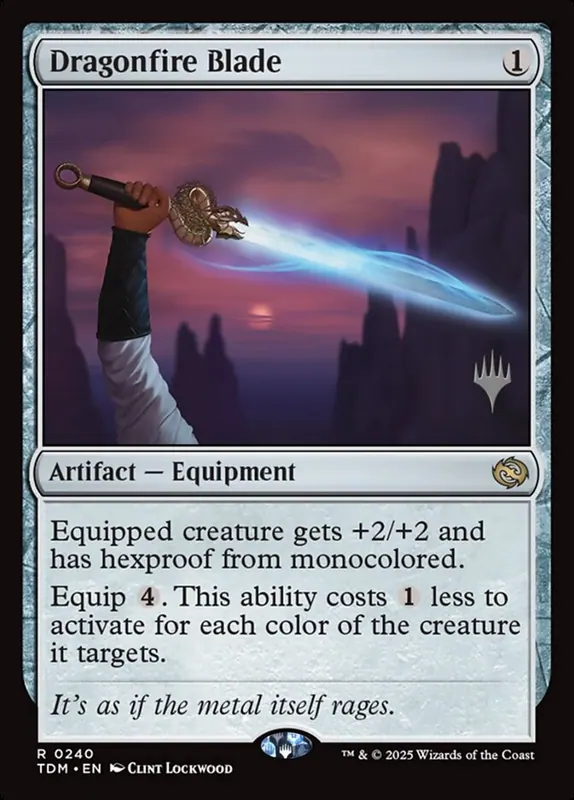 Dragonfire Blade [Tarkir: Dragonstorm Promos]