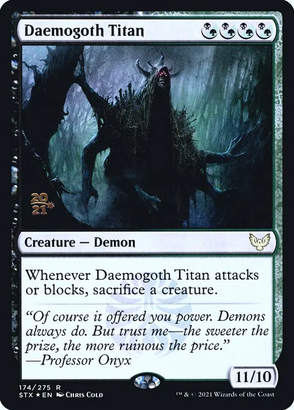 Daemogoth Titan [Strixhaven: School of Mages Promos]