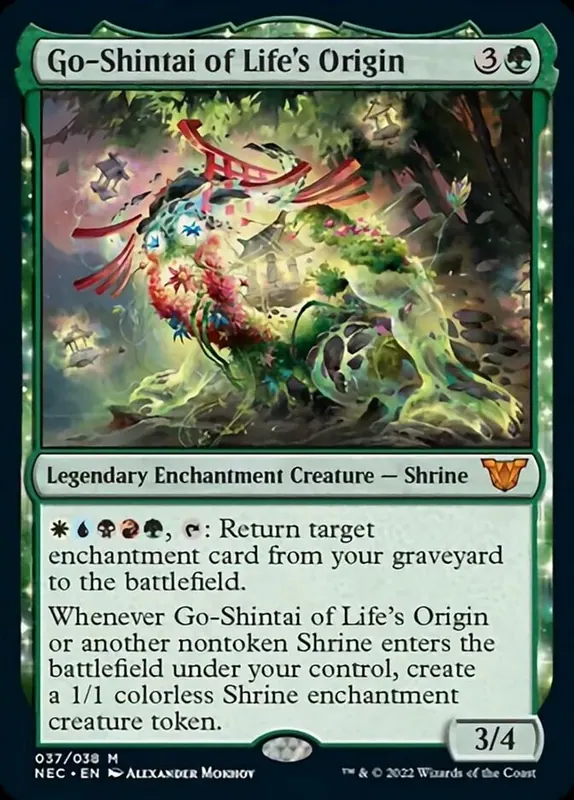 Go-Shintai of Life's Origin [Kamigawa: Neon Dynasty Commander] - Japones