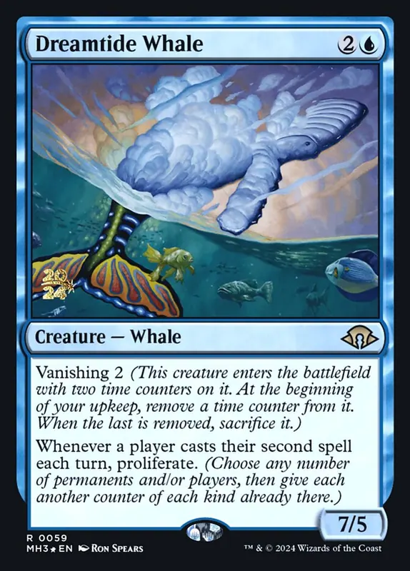 Dreamtide Whale [Modern Horizons 3 Promos]